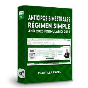 Liquidador Anticipos Bimestrales Régimen Simple Ag 2025 Formulario 2593
